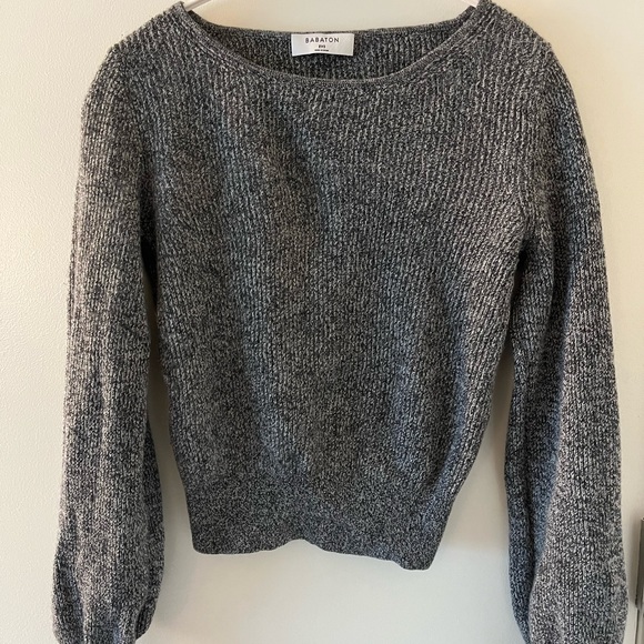 Aritzia babaton column sweater heather gray 2xs - Picture 3 of 3